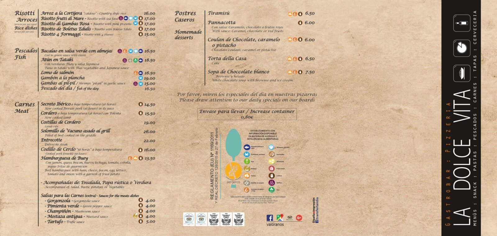La Dolce Vita - Carta 2023 1